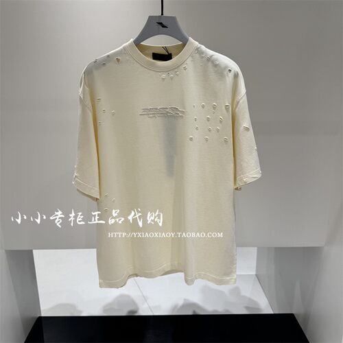INXX正品破洞宽松短袖T恤