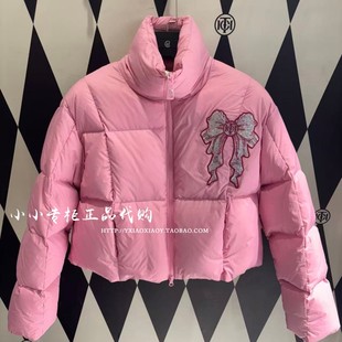 T75C19E9006 烫钻保暖立领羽绒服 轻奢潮牌TCH专柜正品 2025冬款