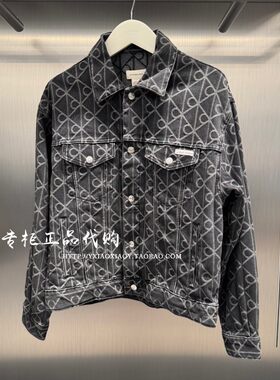 CKJeans复古老花牛仔外套
