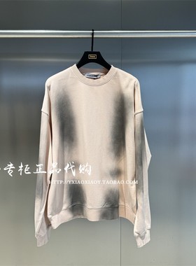 INXX专柜正品 2024秋款TOFOURTH男女印花做脏圆领卫衣 TFE3100090