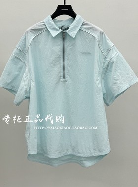 INXX专柜正品 2024夏款TOFOURTH男女半拉链套头衬衫 TFE204B063