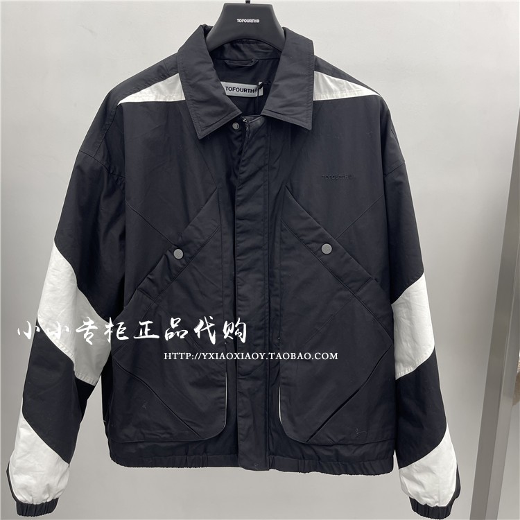 INXX专柜正品 2022冬款男女时尚拼色口袋翻领棉衣棉服 TFC4168210-封面