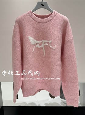 INXX专柜正品 2024冬款TOFOURTH男女刺绣时尚针织衫 TFE4060106