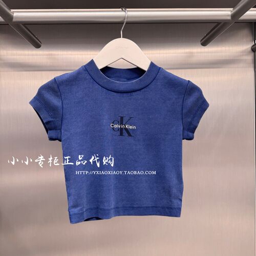 CKJeans辣妹短款短袖T恤