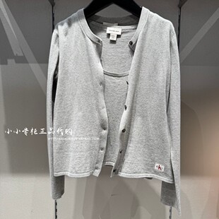 CK Jeans专柜正品 2026春夏款女士内搭背心针织开衫两件套47F354G
