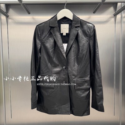 CKJeans纯色羊皮衣女士