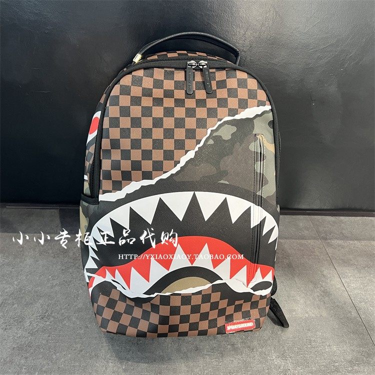 SprayGround鲨鱼嘴正品 24新款男女经典大容量双肩背包 W1035703