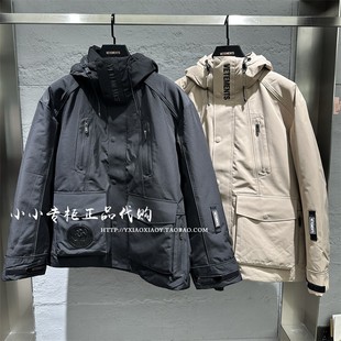 VETEMENTS维特萌专柜正品 2025冬款男女工装风连帽羽绒服35710007