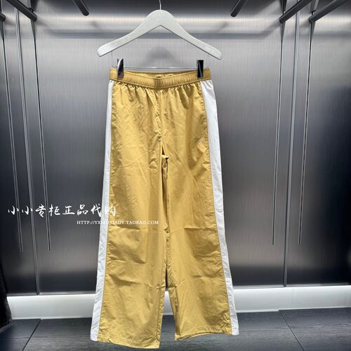 CKJeans撞色学院风梭织裤
