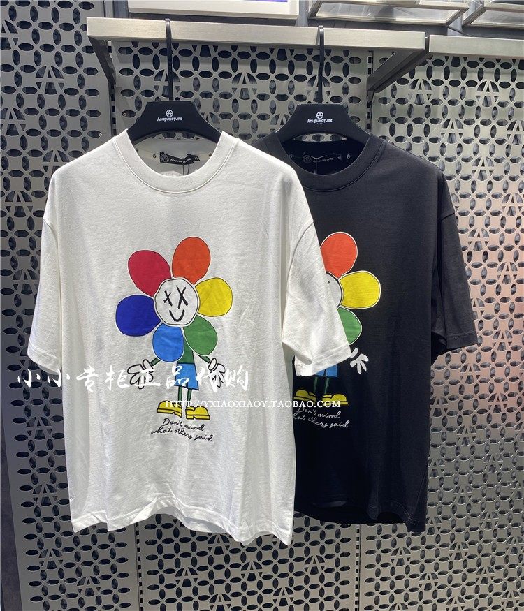 acupuncture爱克佩特 2022秋款男女印花宽松短袖t恤 aau330103