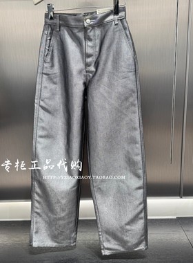 CK Jeans专柜正品 2025冬季新款女士复古通勤直筒牛仔裤 47E718G