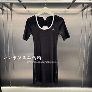 CK Jeans专柜正品 2026春夏新款女士辣妹U领性感连衣裙 47F224G