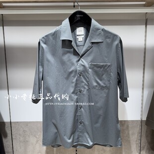CK Jeans专柜正品 2025早秋新款男士度假休闲宽松短袖衬衫4LB115G