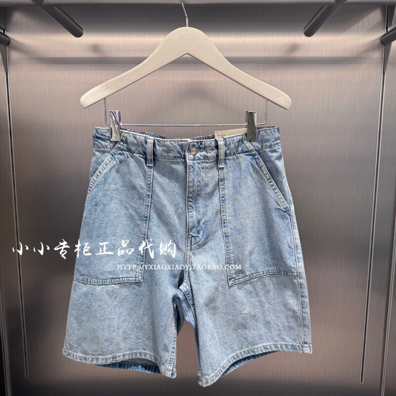 CK Jeans专柜正品 2026春夏新款男士美式潮流复古牛仔短裤4RF907G