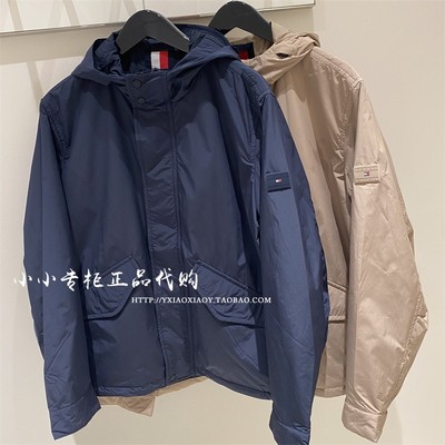 TOMMY专柜25冬新款男士连帽棉服