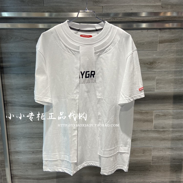 SprayGround鲨鱼专柜正品 23夏款男女拼接时尚短袖T恤 W0920223