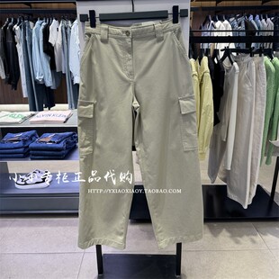CK Jeans专柜正品 2025春夏新款女士复古多口袋直筒工装裤47B605G