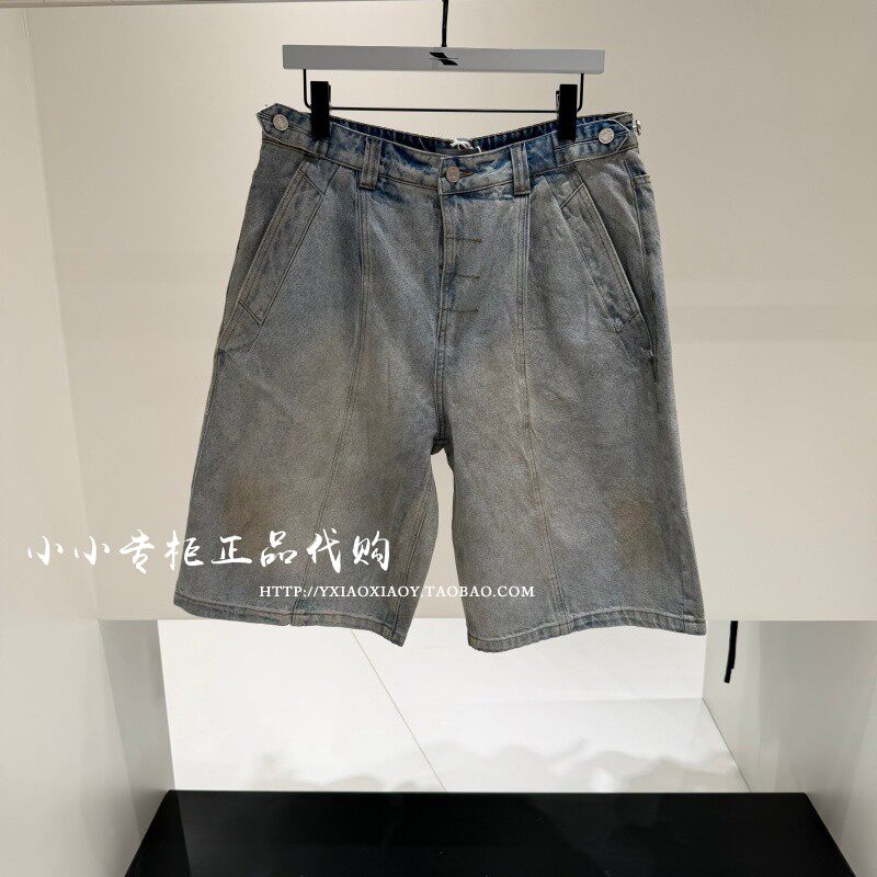 INXX专柜正品 2026夏款男女做脏宽松拼接时尚牛仔短裤 XSG2240249