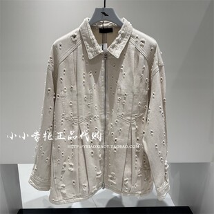 INXX专柜正品 2025春款男女时尚个性破洞宽松牛仔外套 XBF1140192