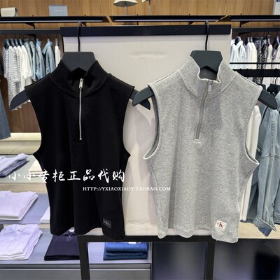 CKJeans正品25早秋新款女士背心