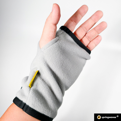 springwavee 徒步露指抓绒手套保暖手套 polartec 100