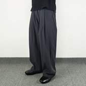 Sinrcrew城市通勤防泼水双裥褶垂感西裤 日系休闲阔腿直筒长裤