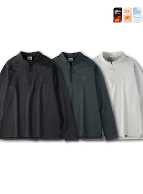 Sinrcrew「石墨烯蓄热」抗静电亲肤保暖冬打底衫立领速干长袖t恤