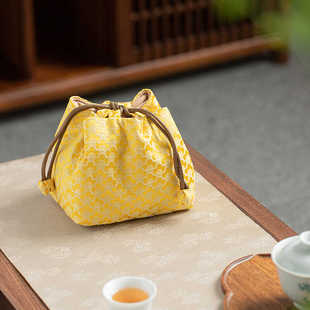 中式 复古云锦茶具收纳包一壶一杯加厚便携防震旅行收纳袋 可定制