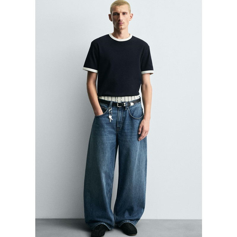 Z 2025秋季新品 男装 气球版型宽松棉质中腰休闲牛仔裤 3991/370