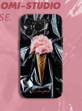 小众冰淇淋苹果12亮面iPhone13promax手机壳11设计高级感ins情侣