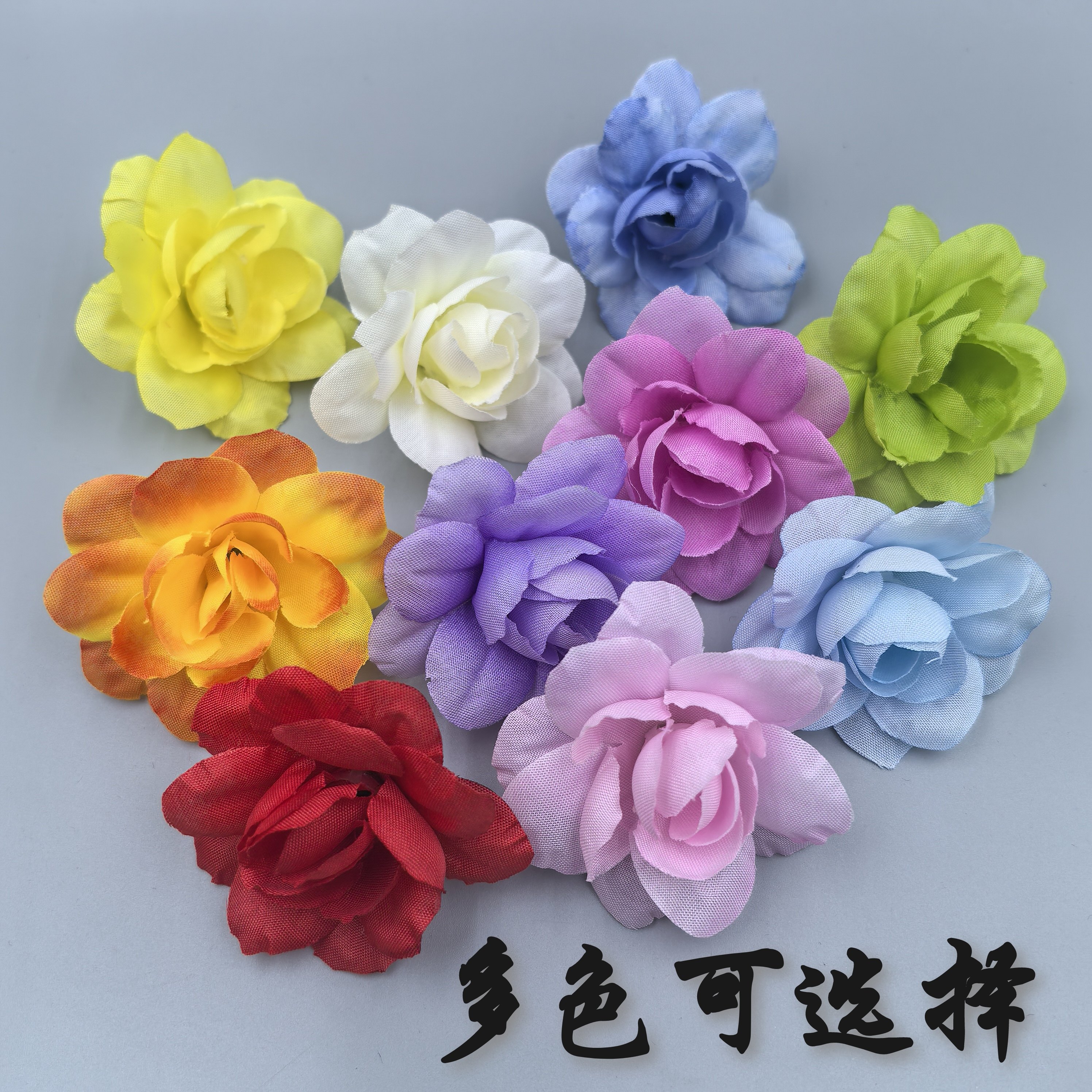 仿真栀子花手工花盘饰