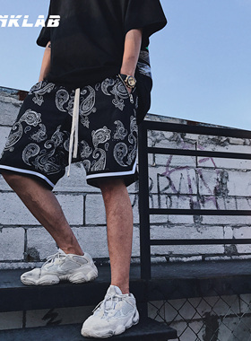 现货 CONK LAB 腰果花二代宽松短裤五分裤宽松运动沙滩裤男女情侣