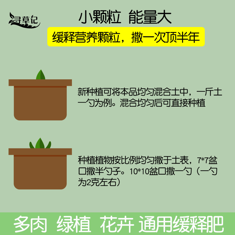 控释肥多肉花卉植物通用缓释肥兰草月季绿植专用营养液肥料