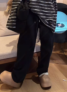 27751 - 新款时尚百搭休闲抽绳直筒裤10.28