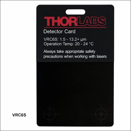 thorlabs中红外观察卡VRC6S/6H1.5-13.2+µm激光探测片感光片调光