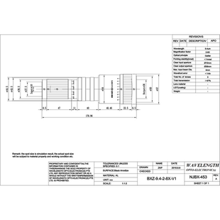 smith变倍CO2激光打标机扩束镜BXZ 10.6 9.4 波长ronar