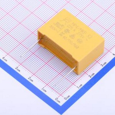 MP2225K27F2X8LC 安规电容 2.2uF ±10% 275V 等级:X2 插件,P=27.