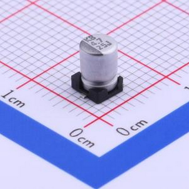 VEJ4R7M1ETR-0406 贴片型铝电解电容 4.7uF ±20% 25V SMD,D4xL5.