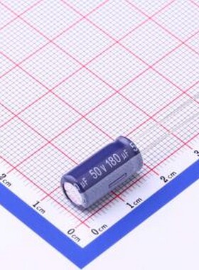 ERZ1HM181F16OT 直插铝电解电容 180uF ±20% 50V 插件,D8xL16mm