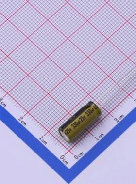 LKMC1501E331MF 直插铝电解电容 330uF ±20% 25V 插件,D6.3xL15m