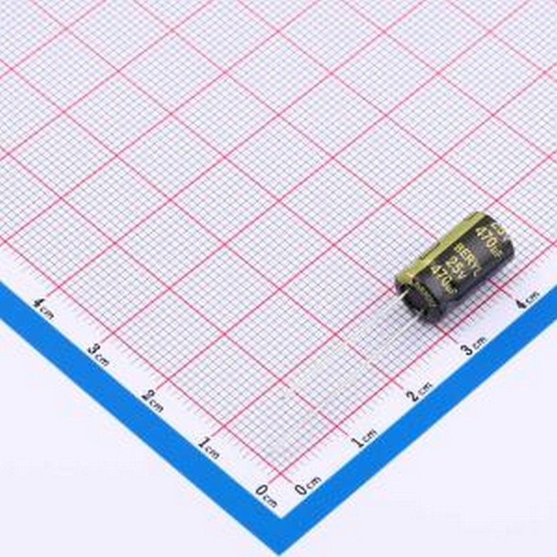 RG025M471LO8*14TA-1A1E 直插铝电解电容 470uF ±20% 25V 插件,D