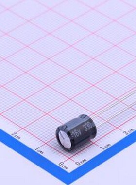 PKCDA1C331MF 直插铝电解电容 330uF ±20% 16V 插件,D8xL9mm
