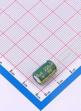 CD288H1VM221F120T 直插铝电解电容 220uF 35V ±20% 插件,D8xL12