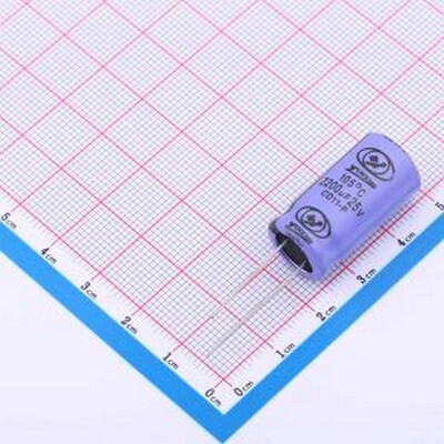 ECF1EM222K25OTPO 直插铝电解电容 2200uF ±20% 25V 插件,D13xL2
