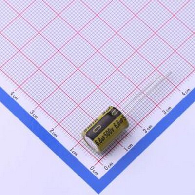 LKME1402H6R8MF 直插铝电解电容 6.8uF ±20% 500V 插件,D10xL14m