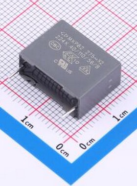 C42P2224K6SQ400 安规电容 220nF ±10% 275V 插件,P=15mm