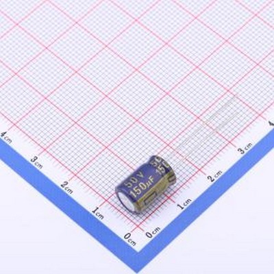 CX151MG812B 直插铝电解电容 150uF ±20% 50V 插件,D8xL12mm