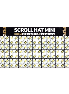 PIM491【SCROLL HAT MINI - WHITE 】