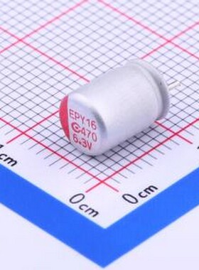 6R3AREP471M06X8E11P26 固态电容 470uF ±20% 6.3V 插件,D6.3xL8