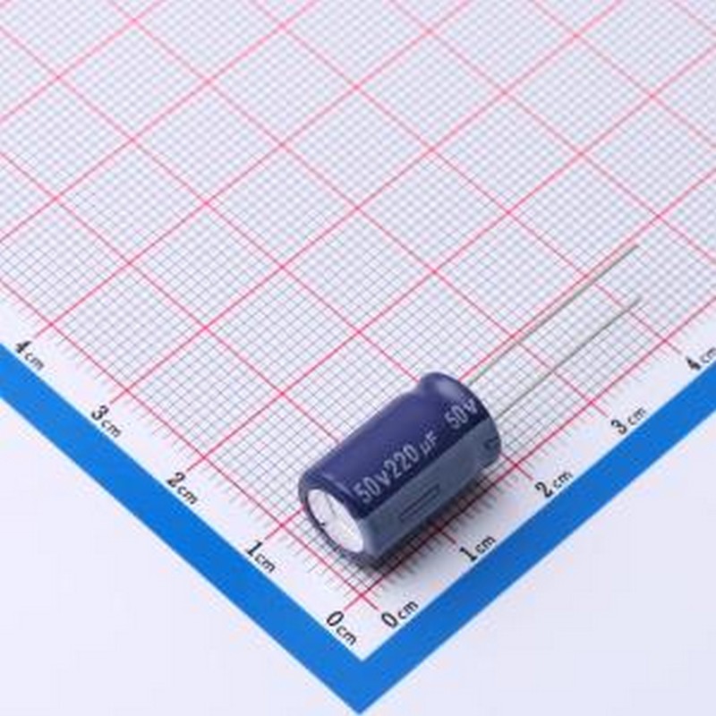 ERS1HM221G160T 直插铝电解电容 220uF ±20% 50V CLEAR 紫色 插